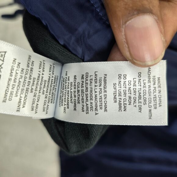 NWT Rhone Men's 100% Polyester Lined Snap Button Windbreaker Jacket Size M - Picture 7 of 16